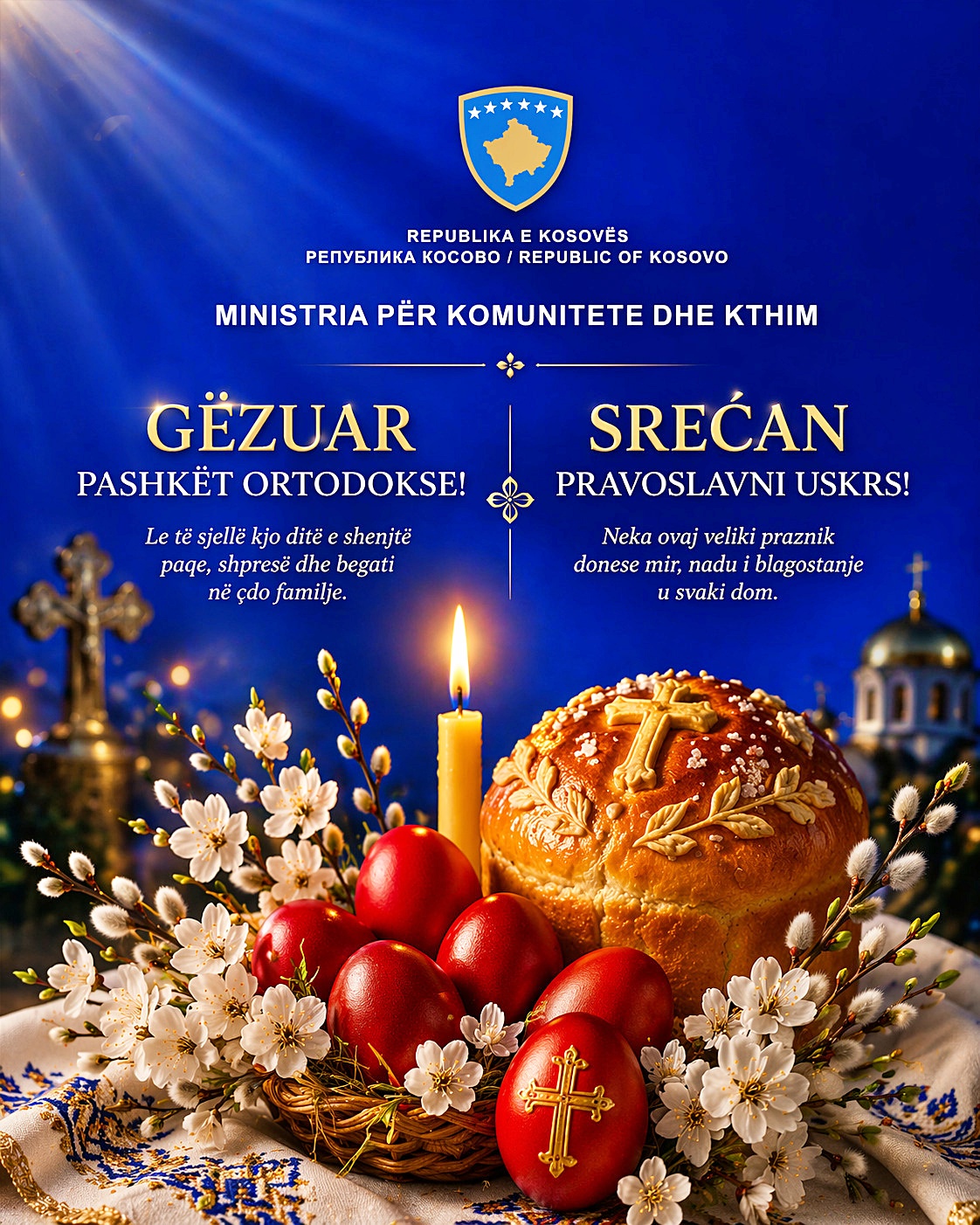 Urimi me rastin e Pashkëve Ortodokse